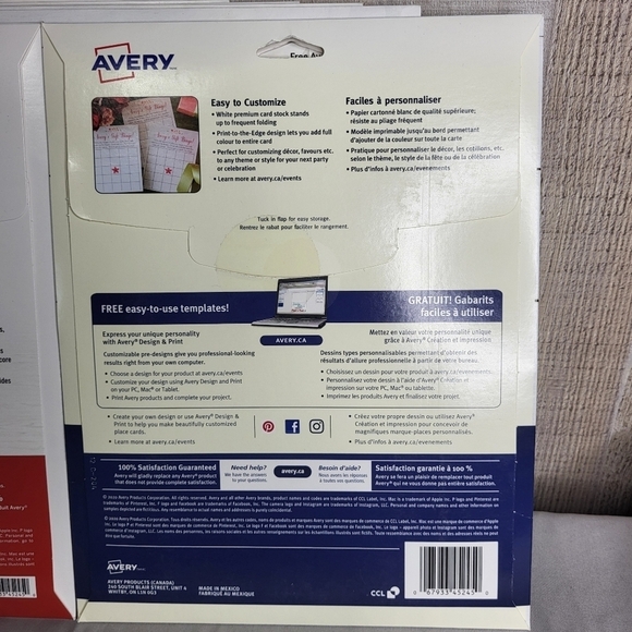 Avery White Invitation Cards. 7 packs. Brand New/Sealed. - Picture 5 of 5